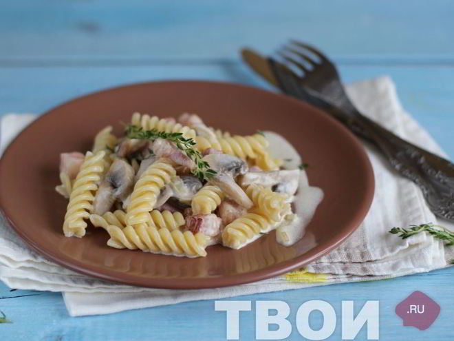 Рецепт пасты с грибами