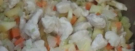 паста с курицей и овощами. Шаг 6