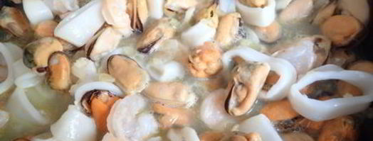 паста с морепродуктами. Шаг 6