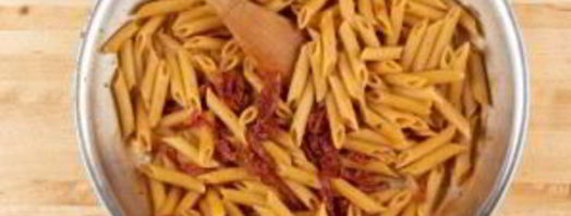 паста с шампиньонами и томатами. Шаг 4