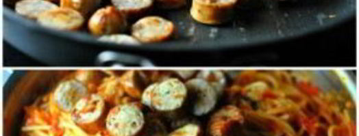 паста с сосисками. Шаг 11