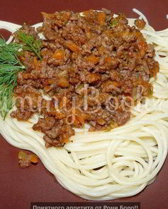 Спагетти флотское болоньезе