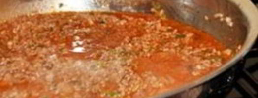 спагетти с фаршем и сыром. Шаг 5