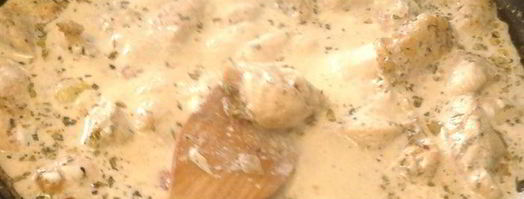 спагетти с индейкой и творожным сыром. Шаг 4