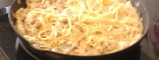 спагетти с индейкой и творожным сыром. Шаг 8