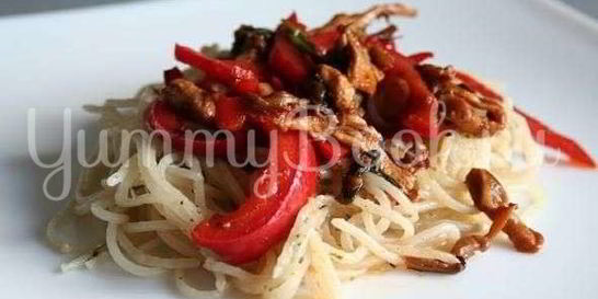 Спагетти с восточными нотками