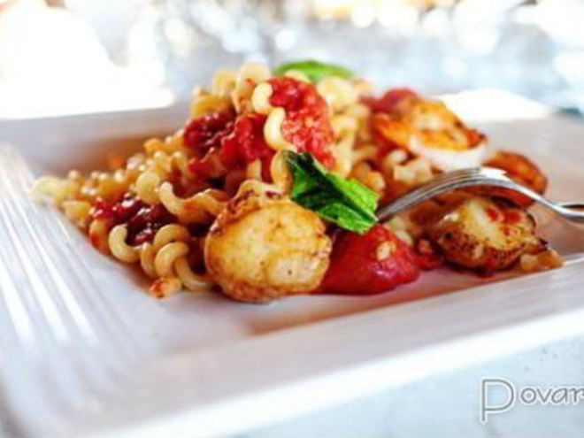 Рецепт запеченных спагетти с морепродуктами