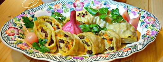 ханум с тыквой и бараниной. Шаг 9