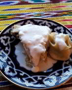 Ханума с мясом в пароварке