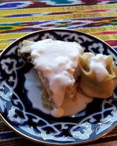 Ханума с мясом в пароварке