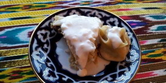 Ханума с мясом в пароварке