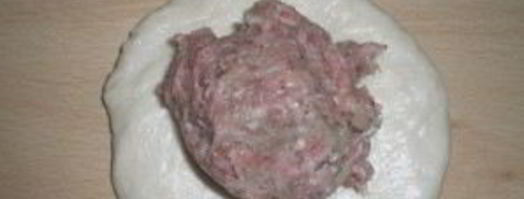 манты из дрожжевого теста. Шаг 4