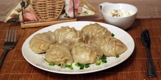 Манты-косичка с мясом