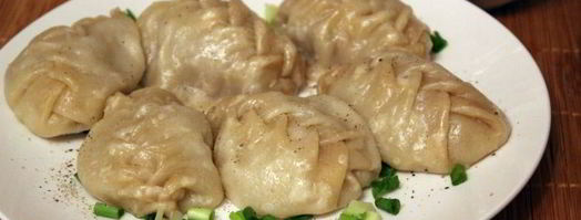 манты-косичка с мясом. Шаг 12