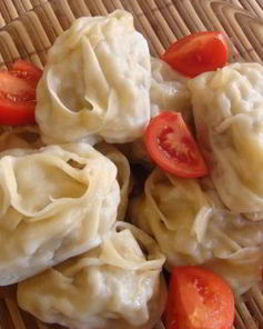 Манты с гусем