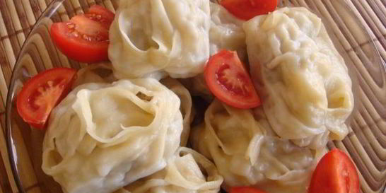 Манты с гусем