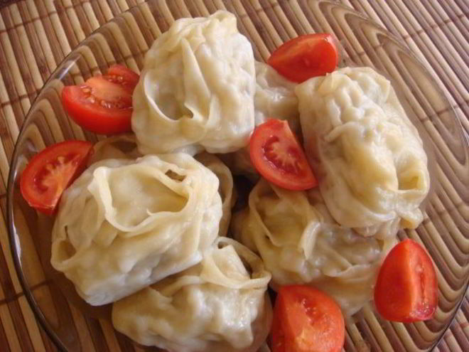 Рецепт мантов с гусем