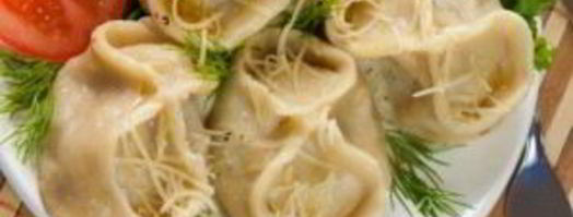 манты с кабачком и мясом. Шаг 6