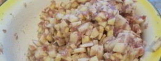 манты с картошкой и мясом. Шаг 3