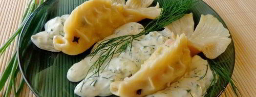 манты с лососем золотые рыбки. Шаг 10