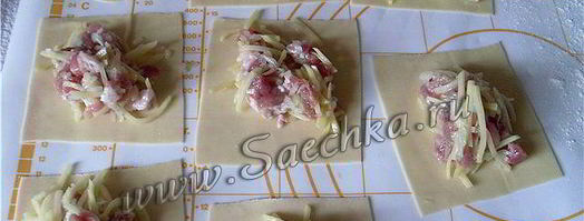 манты с рыбой и мясом. Шаг 6