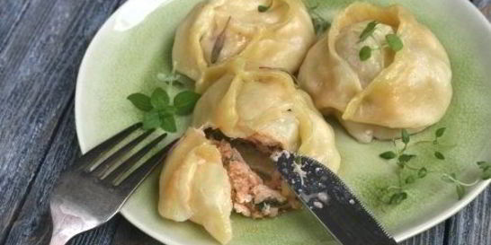 Манты с рыбой