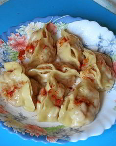 Манты с тыквой и курдючным салом