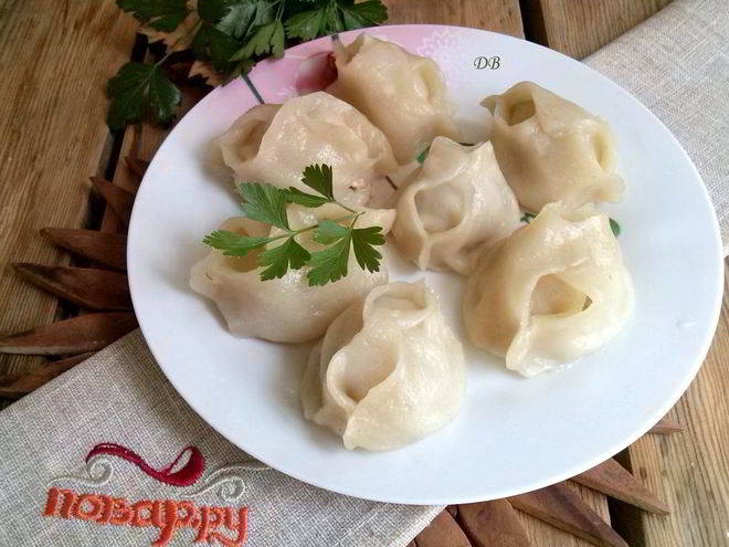 Рецепт мантов с тыквой и мясом в мультиварке