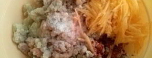 манты с тыквой и мясом в мультиварке. Шаг 6