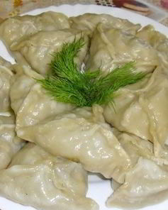 Манты с тыквой и мясом