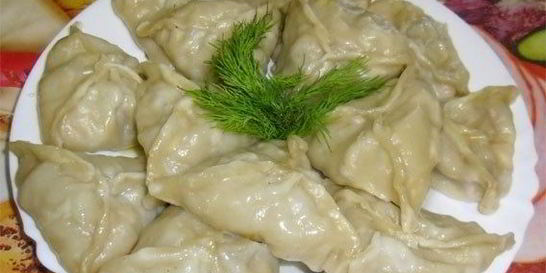 Манты с тыквой и мясом