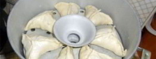 манты с тыквой и мясом. Шаг 11