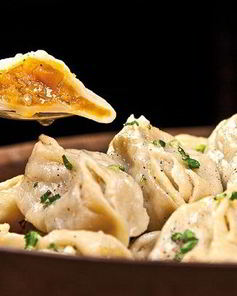 Манты с тыквой постные