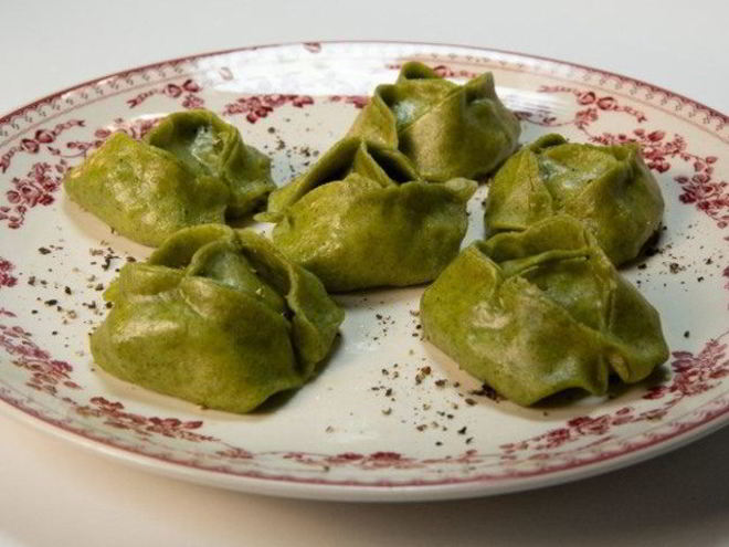 Рецепт мантов с зеленью
