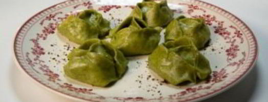 манты с зеленью. Шаг 8