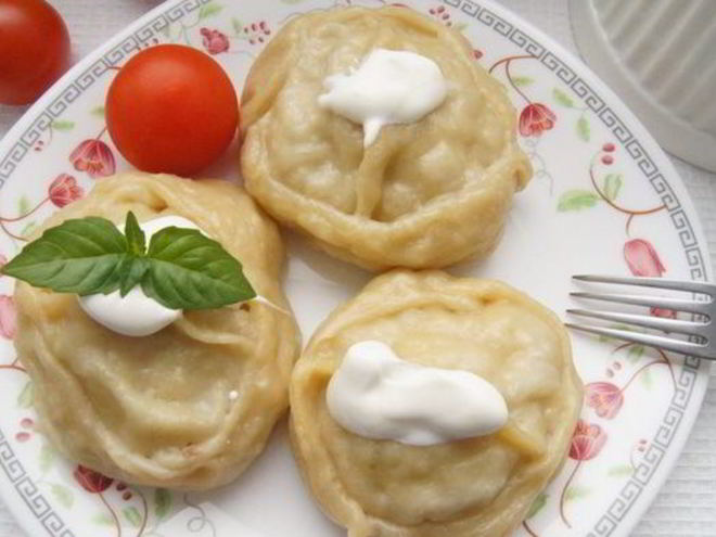 Рецепт мантов со свининой и картофелем