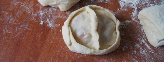 манты со свининой и картофелем. Шаг 8