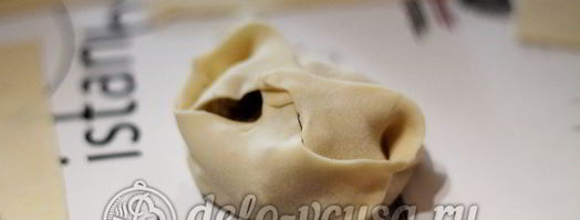 манты в мультиварке. Шаг 12