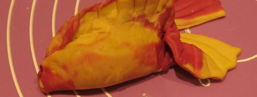 постные манты рыбки с кальмарами. Шаг 13