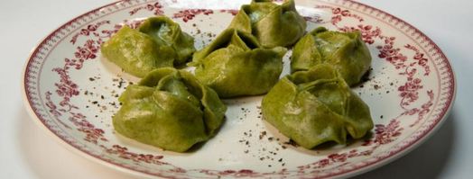 зеленые манты с тыквой. Шаг 8