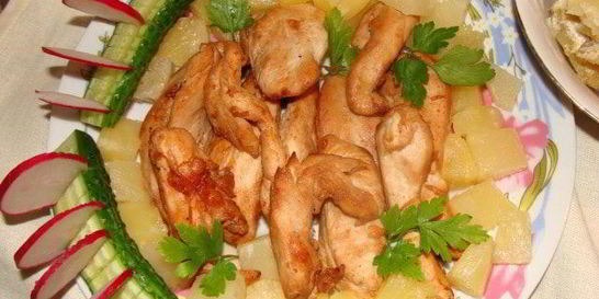 Филе курицы по-французски