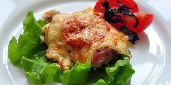 Говядина по-французски с помидорами