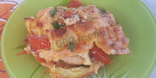 Картофель по-французски с индейкой