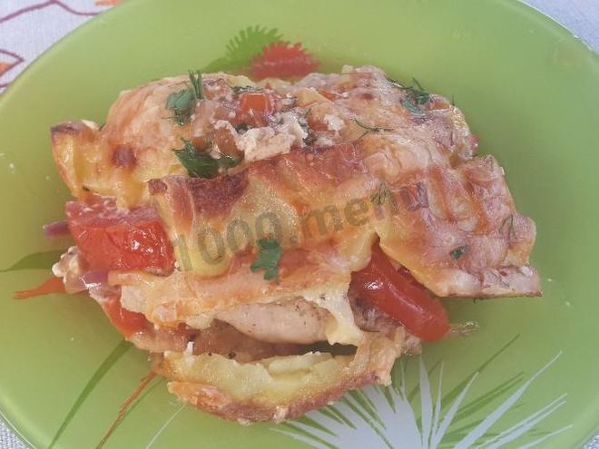 Рецепт картофеля по-французски с индейкой