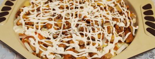 картошка по-французски с грибами лисичками в духовке. Шаг 7