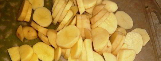 картошка по-французски с курицей. Шаг 3