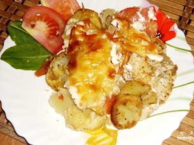 Рецепт курицы по-французски с картошкой