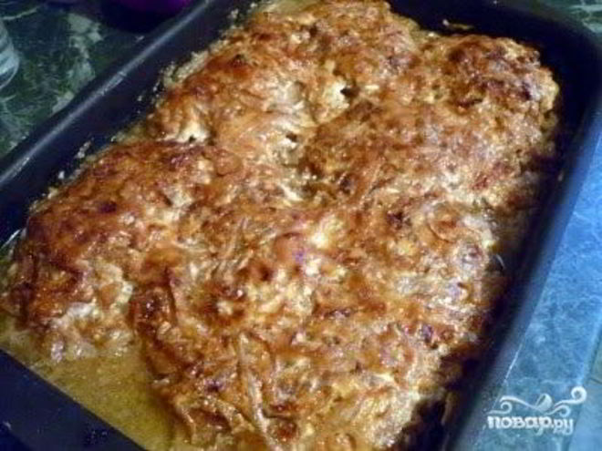 Рецепт мяса по-французски без сыра