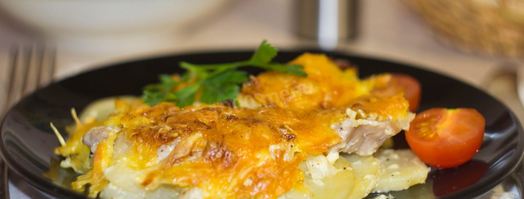 мясо по-французски классически в духовке с картошкой. Шаг 21