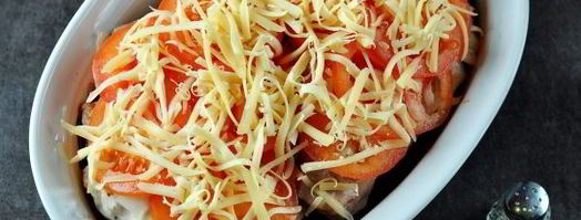 мясо по-французски с грибами и помидорами. Шаг 11